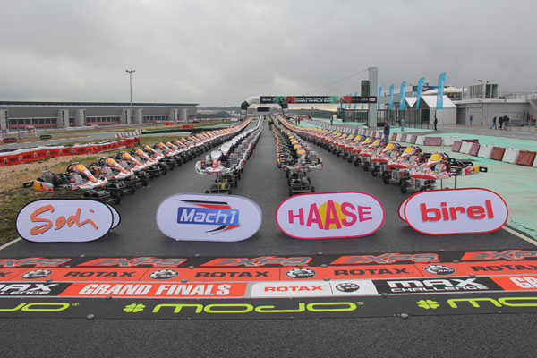 The line-up of karts that will be used at this week's event on the Portimao circuit
