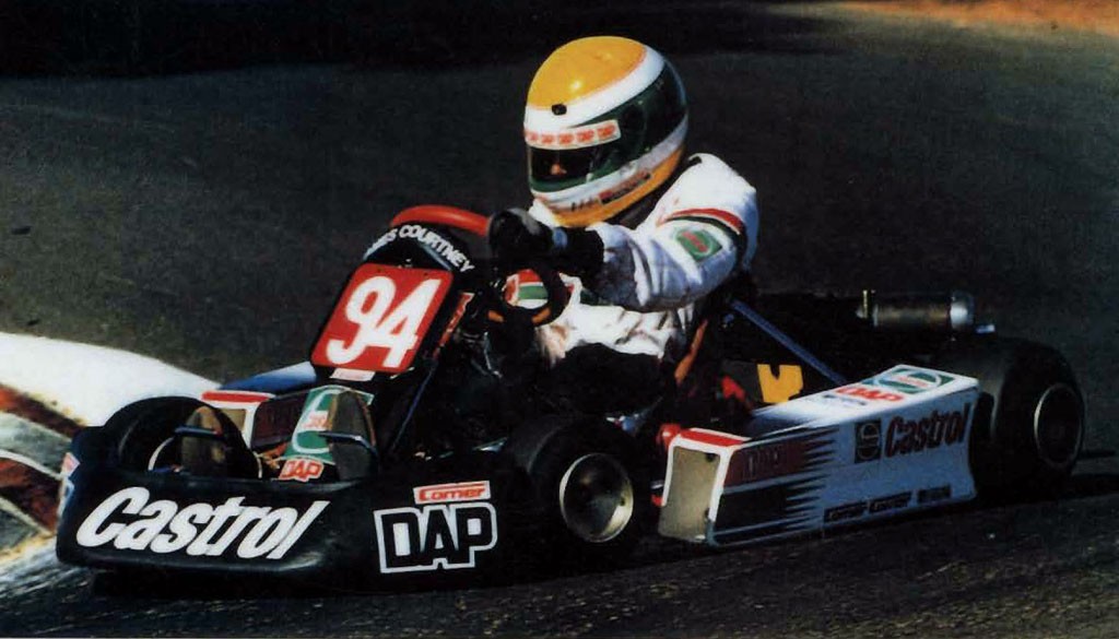 James Courtney in action during his karting days