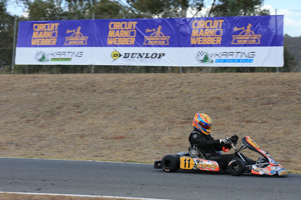 Pierce Lehane in action on Circuit Mark Webber. (Image: Coopers Photography)