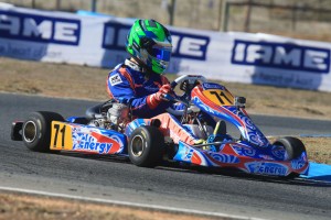Josh Fife in action during practice at Round Three of the Australian Kart Championship (Pic: Coopers Photography)