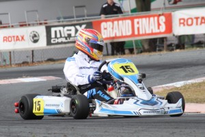 Brock Plumb came through with a quick time late in qualifying to secure pole position in DD2 (Pic: Rotax Media)