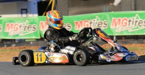 Pierce Lehane finished on the podium in KZ2 (Pic: Coopers Photography)