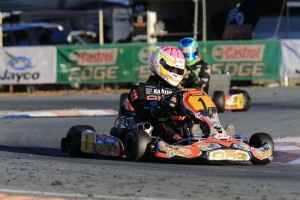 Jason Pringle in action during the recent Australian Kart Championship round in Ipswich. Pic: Coopers Photography