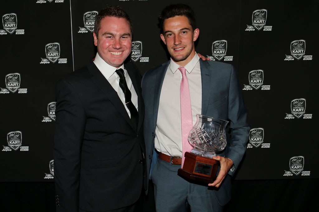 2015 winner of the MG Tyres Driver's Driver of the Year Award Brad Jenner (right) (Pic: Coopers Photography)