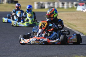 Thomas "T-MAC" Macdonald hangs the boots on a high, winning the Final and the NSW State Title in the Rotax 125 Light class (Pic: Coopers Photography)